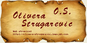 Olivera Strugarević vizit kartica